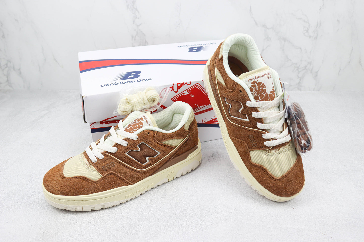 Aimé Leon Dore x New Balance 550 Brown Beige