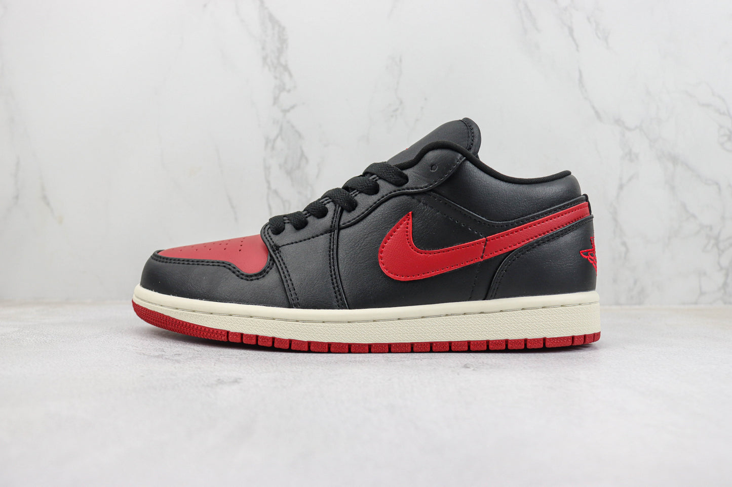 Air Jordan 1 Low Bred Sail Gym Red
