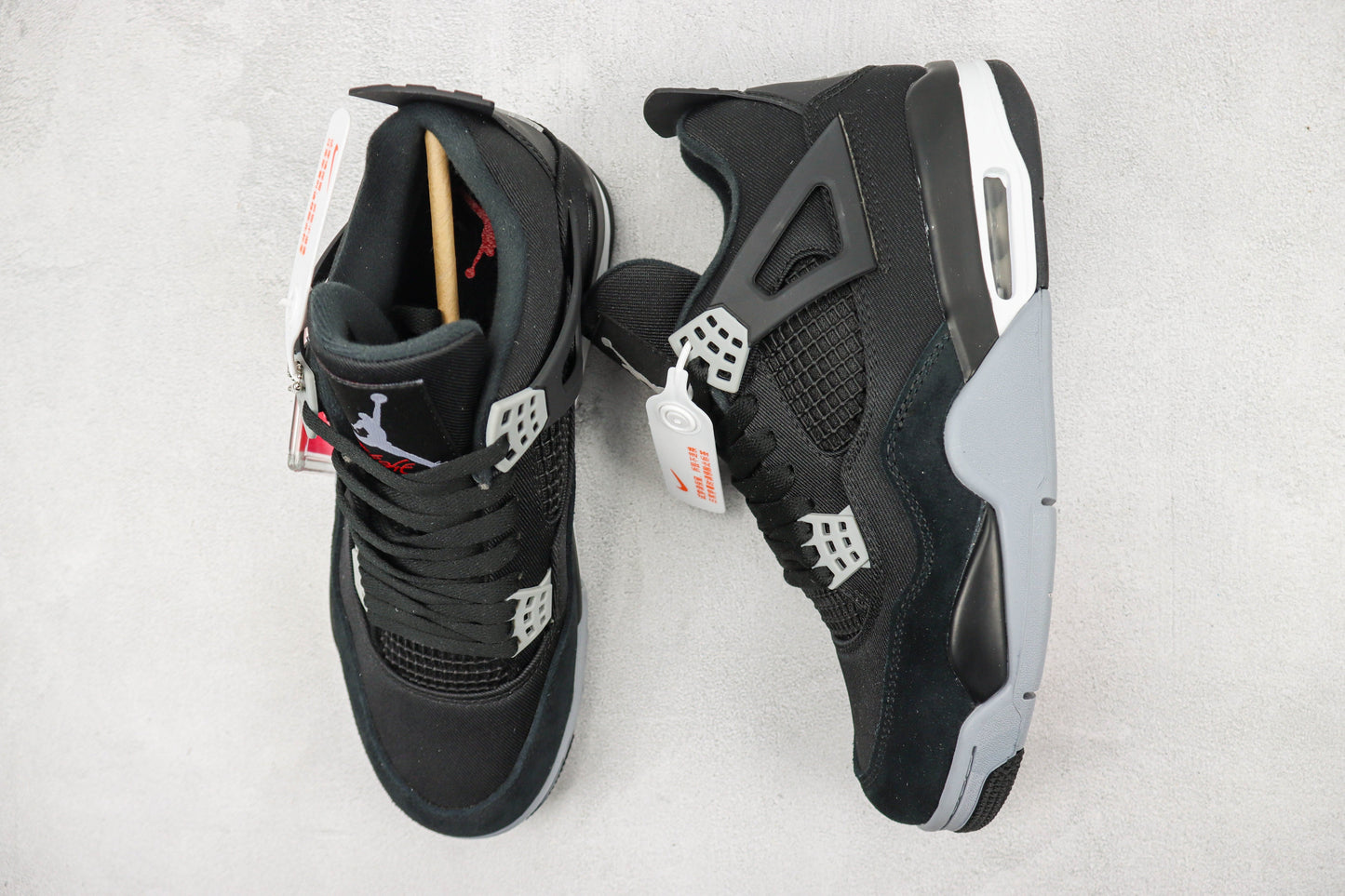 Air Jordan 4 Black Canvas