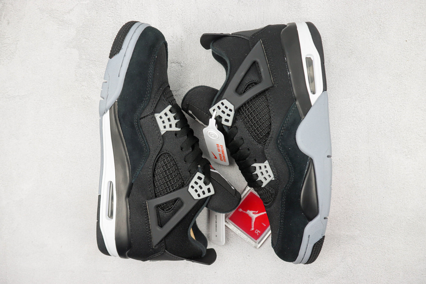 Air Jordan 4 Black Canvas