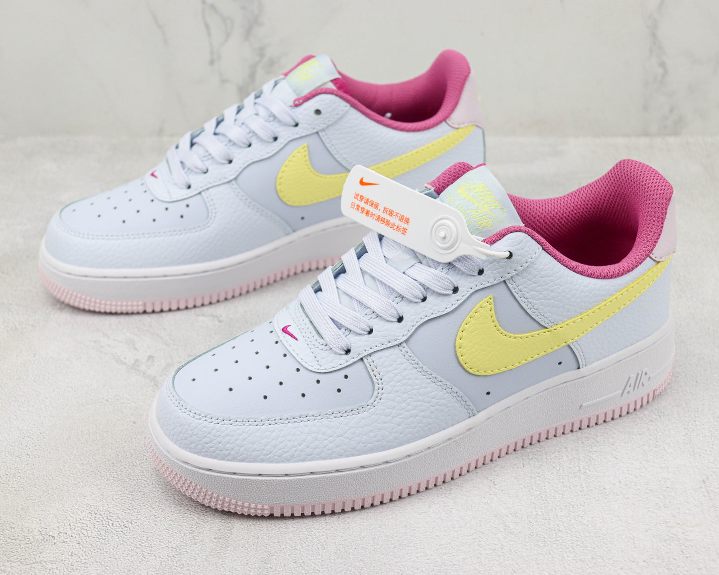 Nike Air Force 1 Low Grey Citron Fuchsia