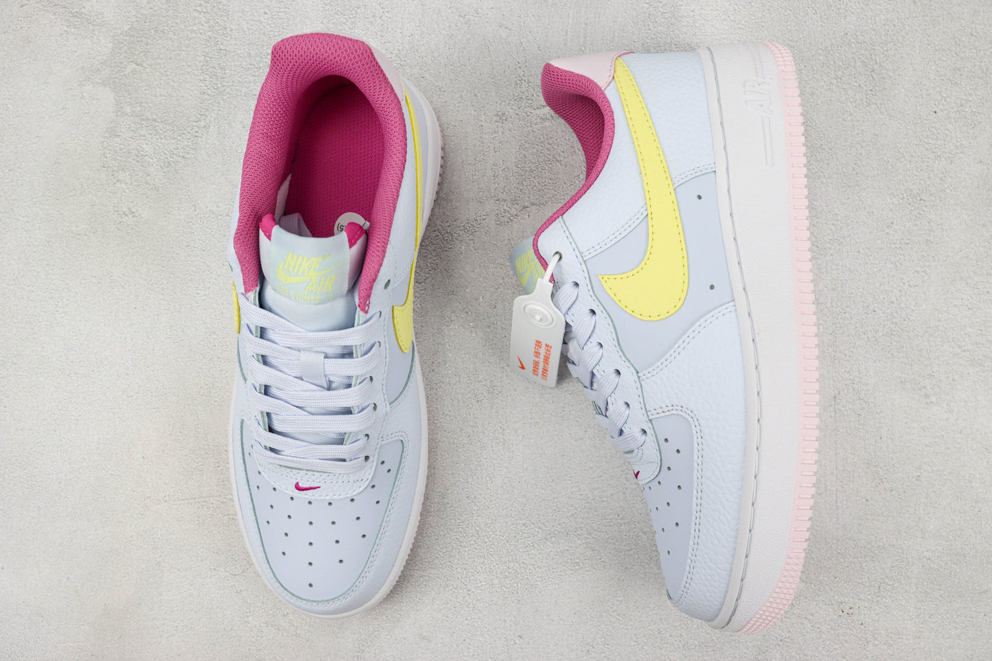 Nike Air Force 1 Low Grey Citron Fuchsia