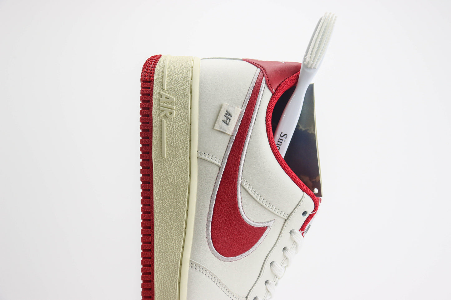 Nike Air Force 1 Low Sail Gym Red/Coconut Milk