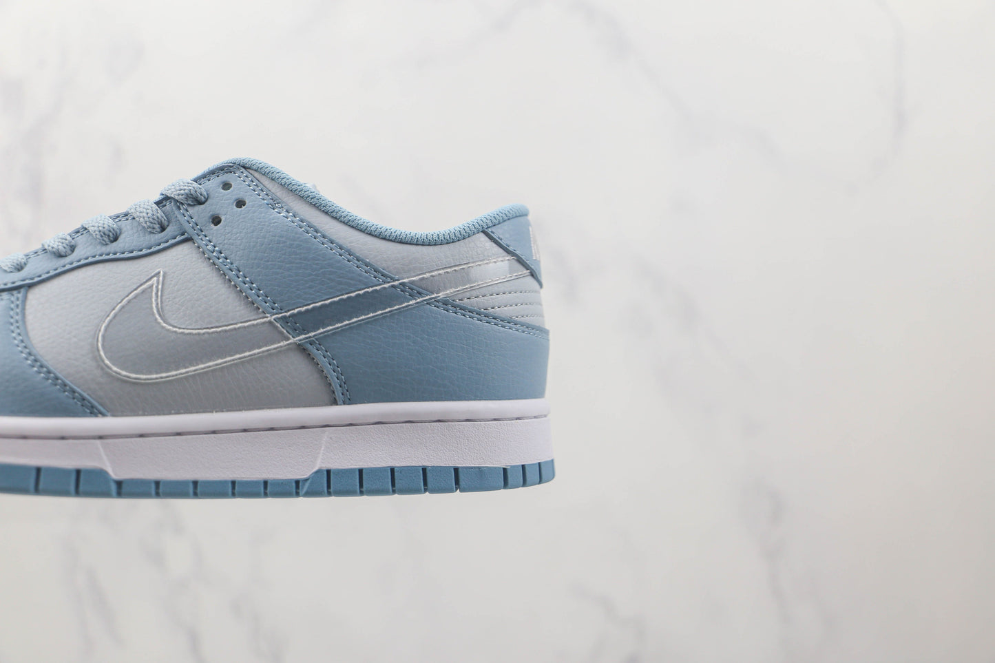 Nike Dunk Low Clear Swoosh Blue