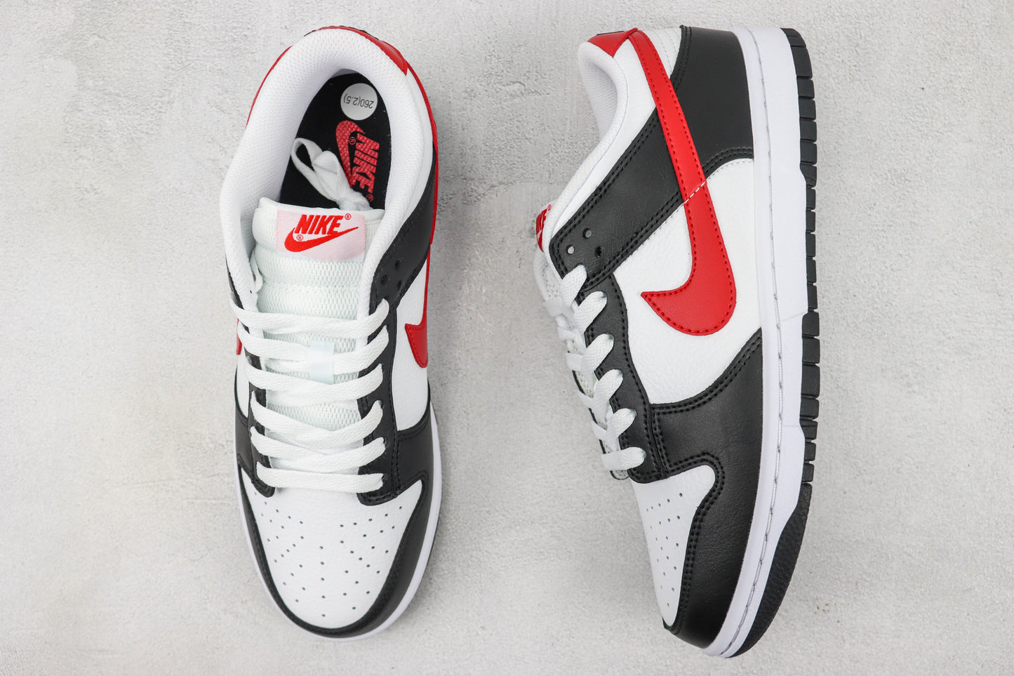 Nike Dunk Low Red Swoosh Panda