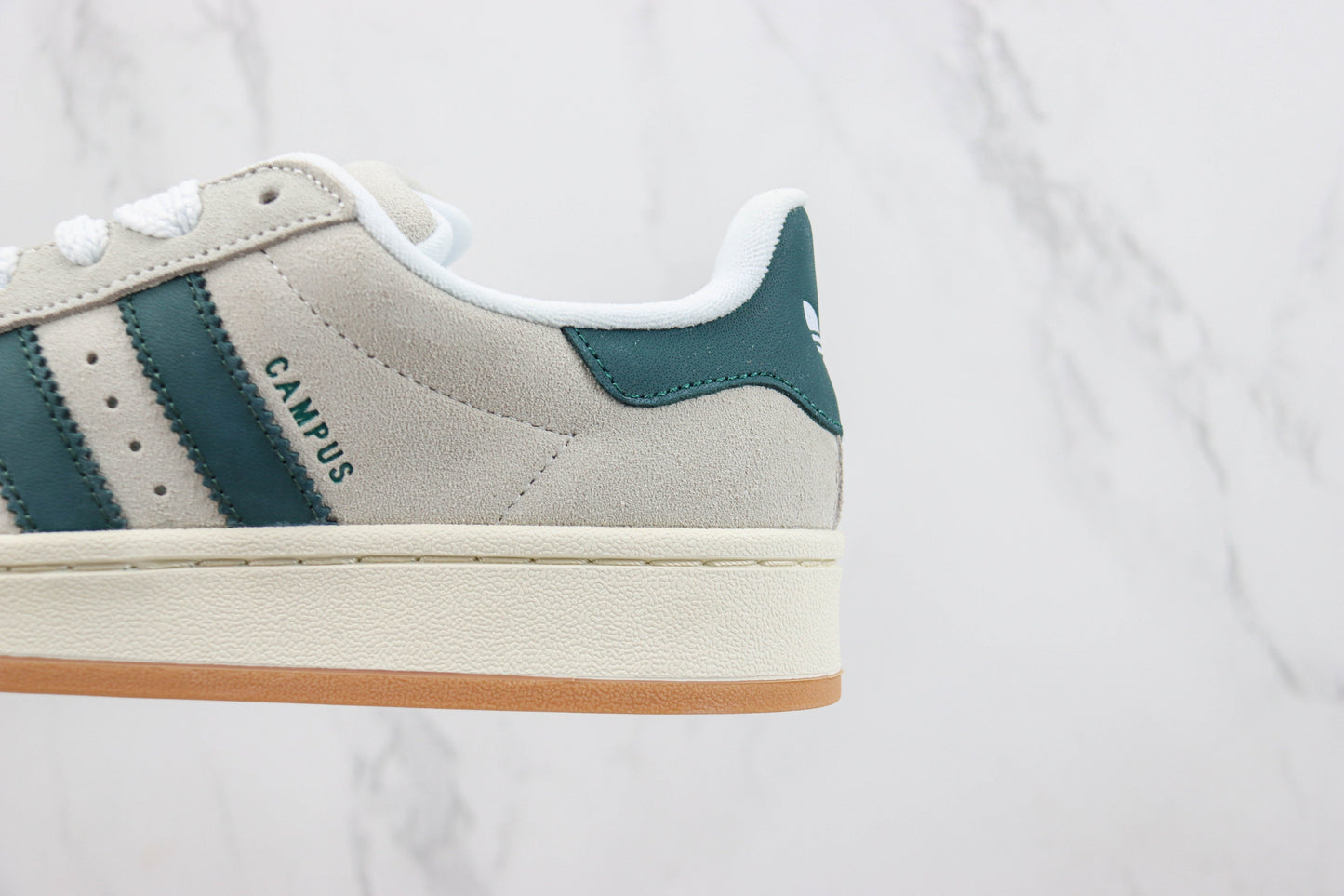 Adidas Campus 00s Crystal White Dark Green