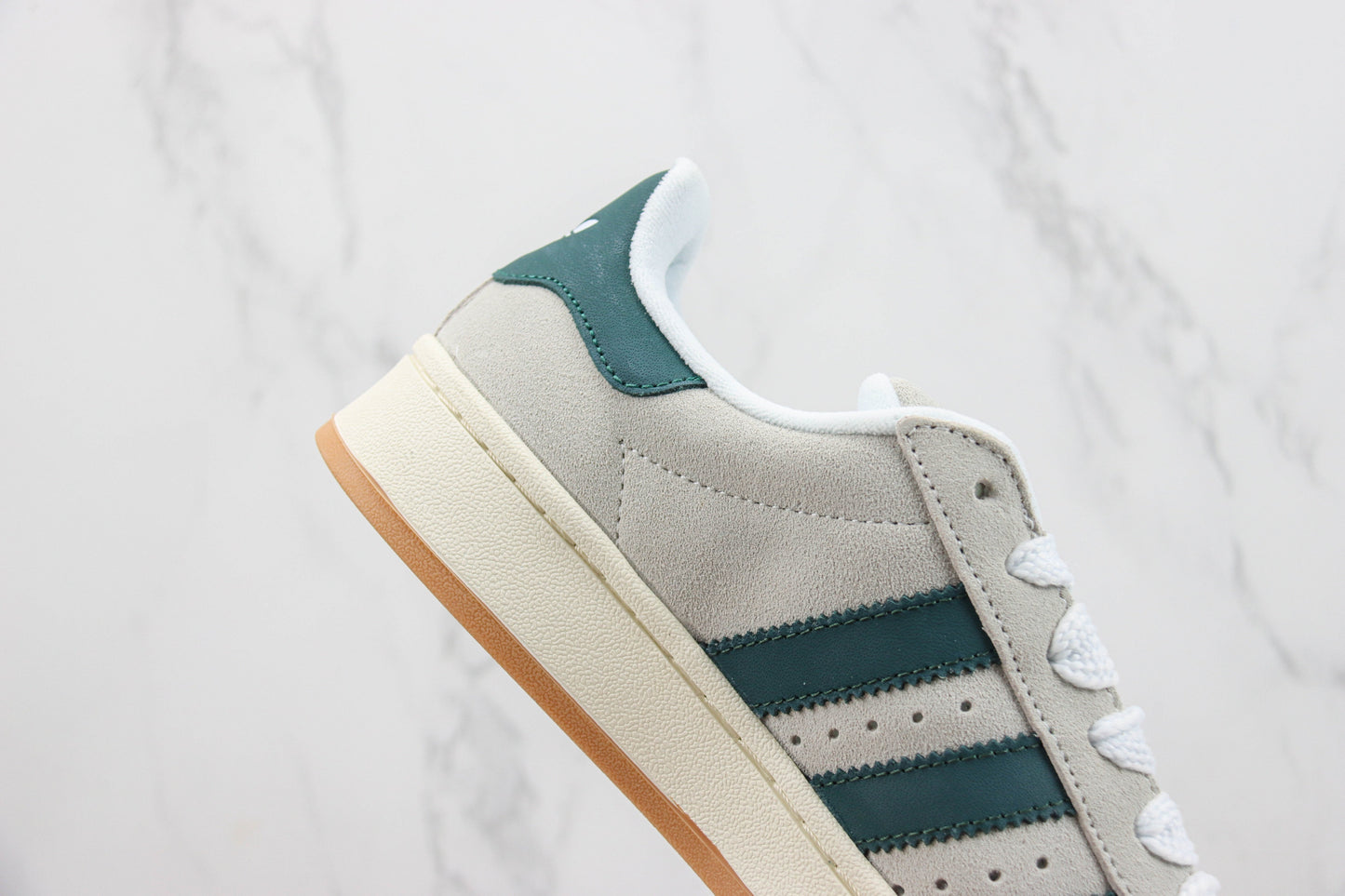Adidas Campus 00s Crystal White Dark Green