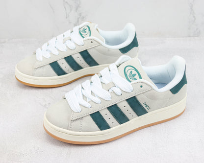 Adidas Campus 00s Crystal White Dark Green