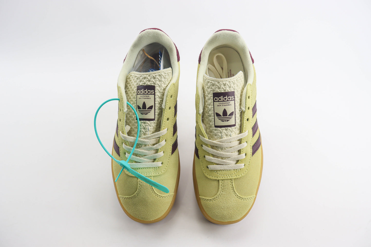 Adidas Gazelle Bold Almost Yellow Maroon