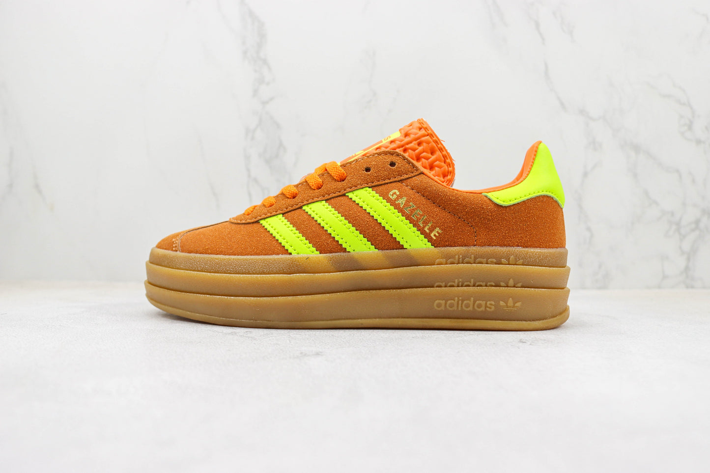 Adidas Gazelle Bold Solar Orange Solar Green