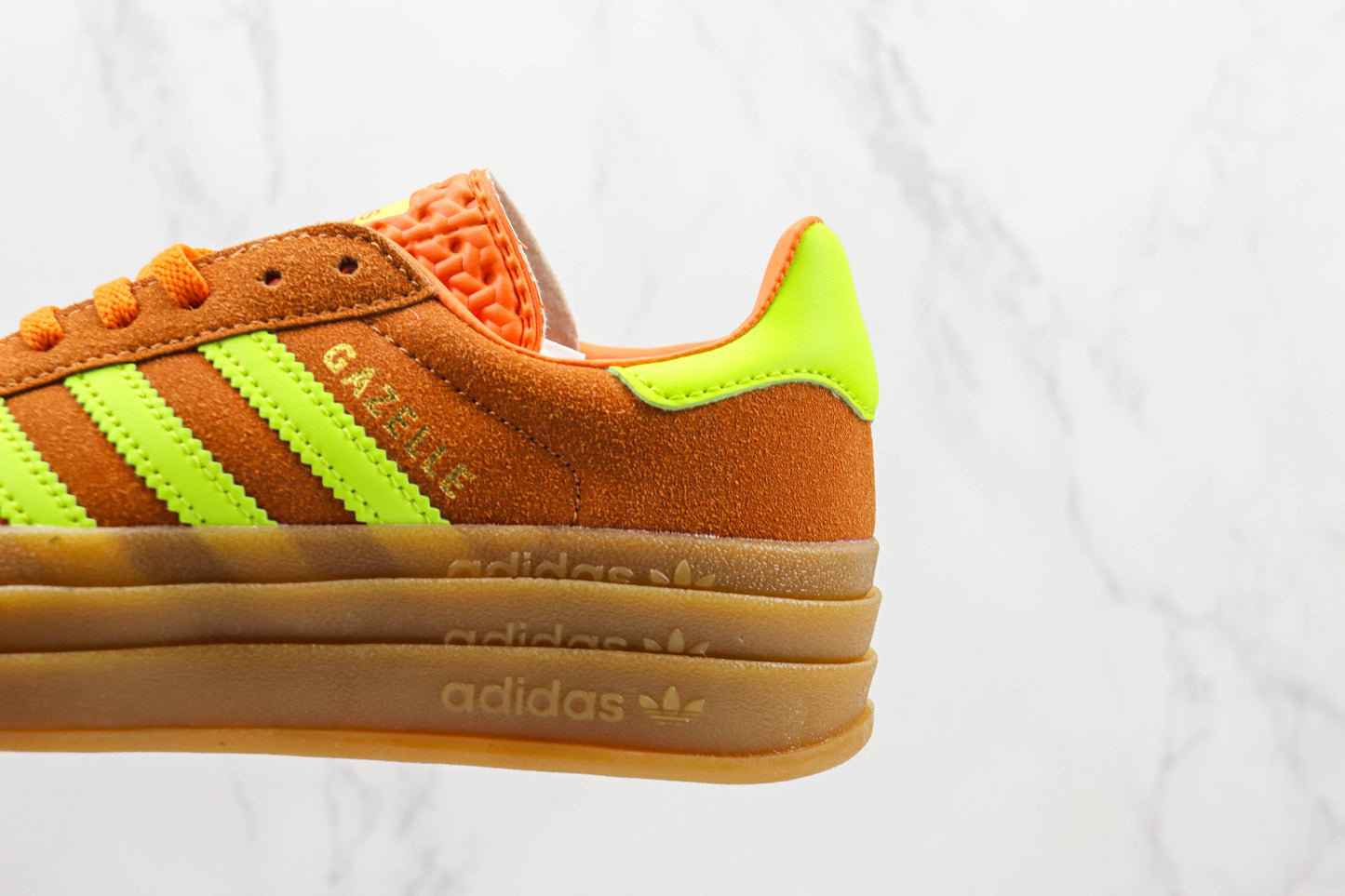 Adidas Gazelle Bold Solar Orange Solar Green