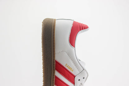 Adidas Samba White Scarlet
