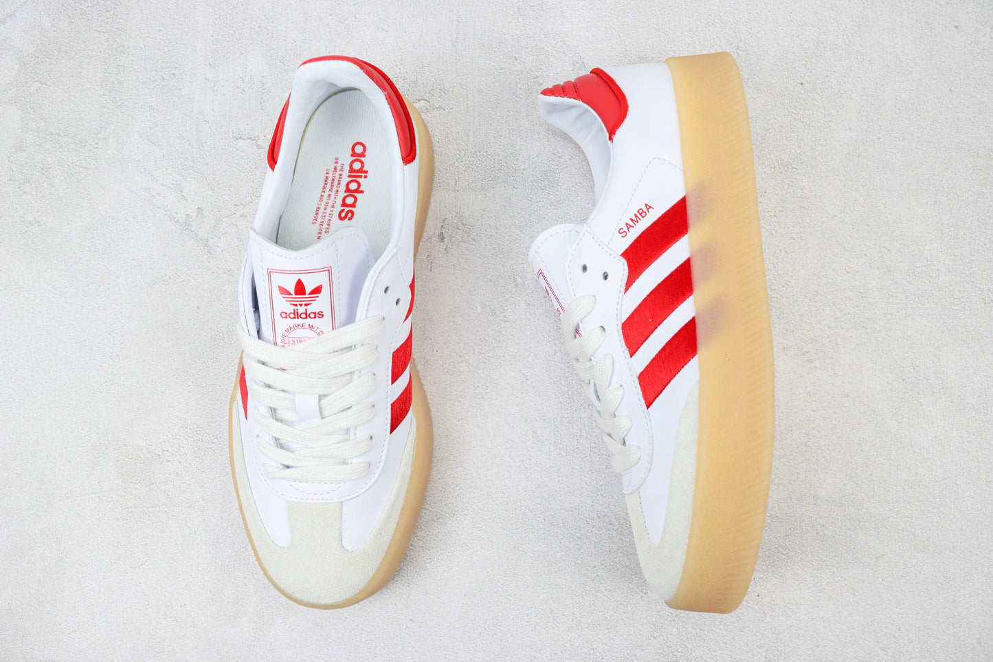 Adidas Sambae Cloud White Better Scarlet