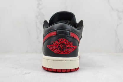 Air Jordan 1 Low Bred Sail Gym Red