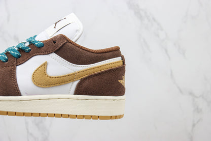 Air Jordan 1 Low Cacao Wow Geode Teal