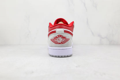Air Jordan 1 Low Light Smoke Grey Gym Red
