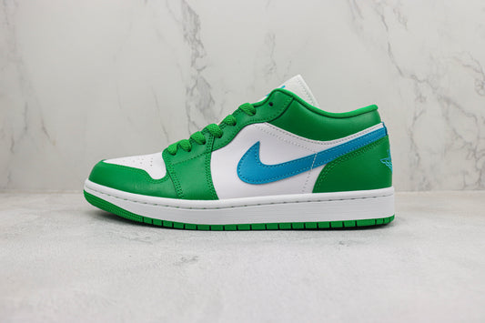 Air Jordan 1 Low Lucky Green Aquatone