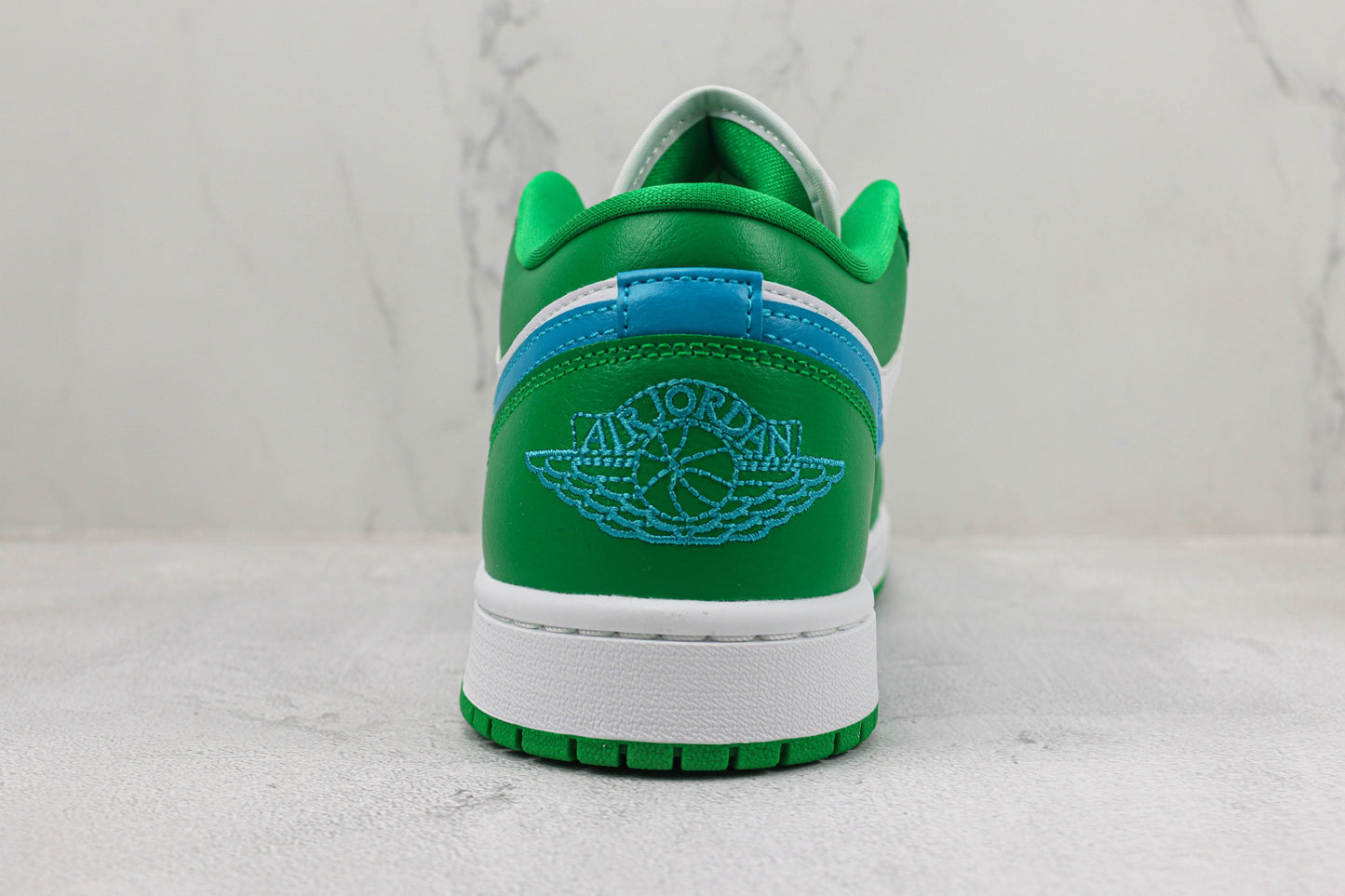 Air Jordan 1 Low Lucky Green Aquatone