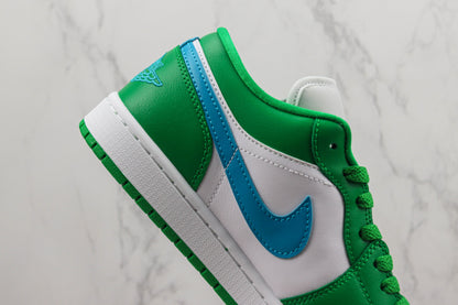 Air Jordan 1 Low Lucky Green Aquatone