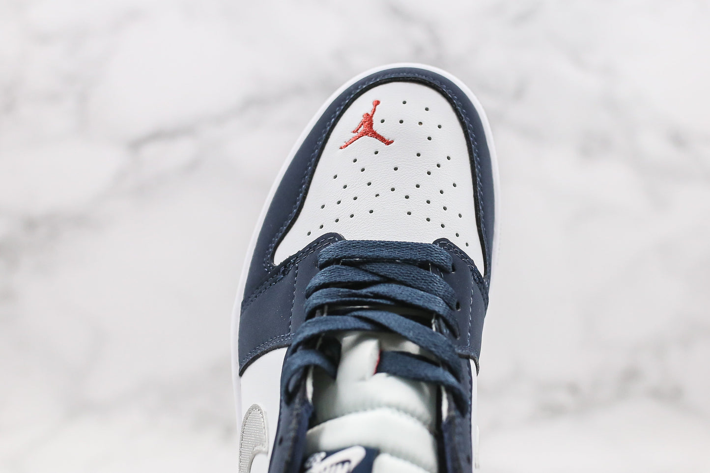Air Jordan 1 Low Midnight Navy Ember Glow