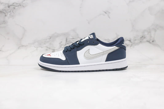 Air Jordan 1 Low Midnight Navy Ember Glow