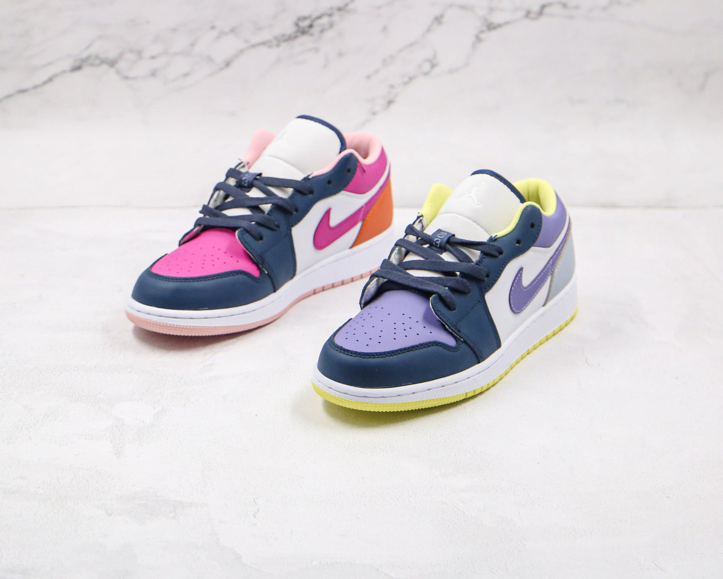Air Jordan 1 Low Mismatched Purple Magenta