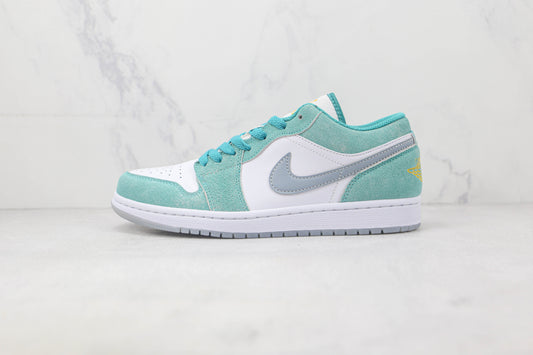 Air Jordan 1 Low New Emerald/Taxi White