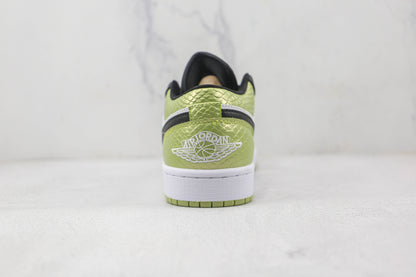 Air Jordan 1 Low Snakeskin Vivid Green