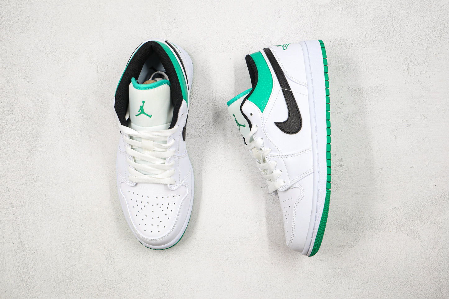 Air Jordan 1 Low White Lucky Green