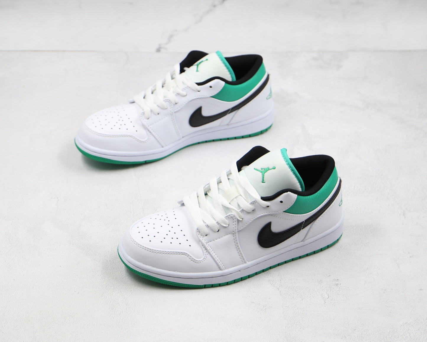 Air Jordan 1 Low White Lucky Green