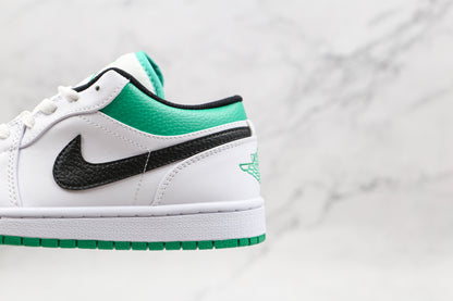 Air Jordan 1 Low White Lucky Green