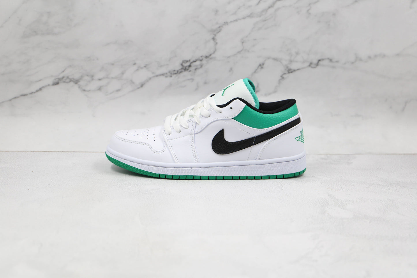 Air Jordan 1 Low White Lucky Green