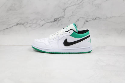Air Jordan 1 Low White Lucky Green