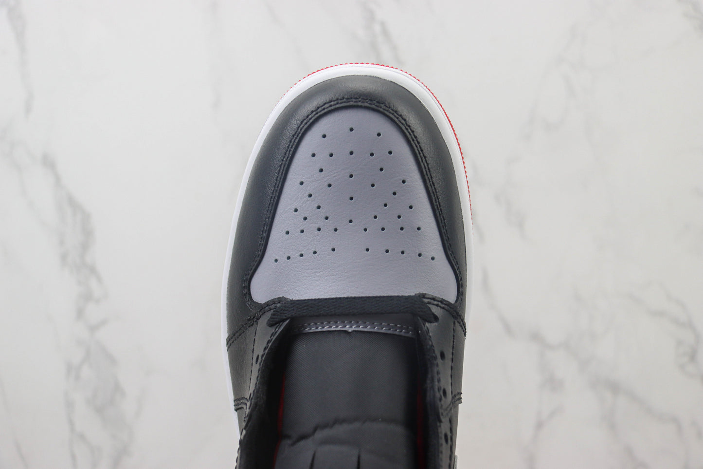 Air Jordan 1 Mid Black Cement Grey Red