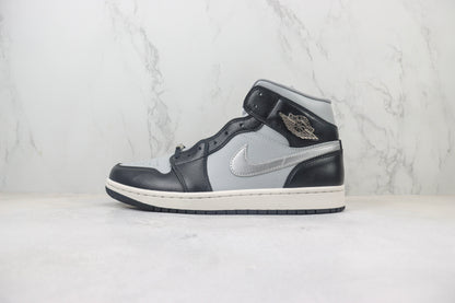 Air Jordan 1 Mid Black Chrome
