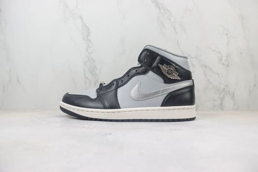 Air Jordan 1 Mid Black Chrome