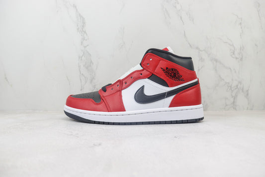 Air Jordan 1 Mid Chicago Black Toe