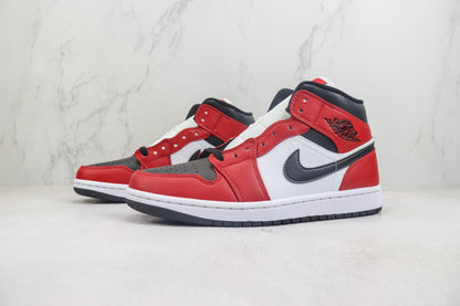 Air Jordan 1 Mid Chicago Black Toe