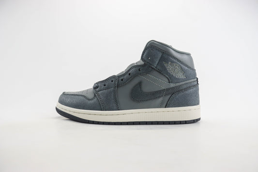 Air Jordan 1 Mid Distressed Smoke Grey