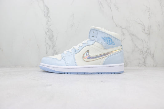 Air Jordan 1 Mid Glitter Swoosh