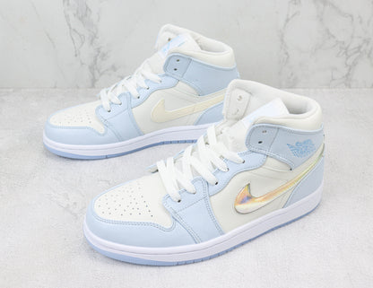 Air Jordan 1 Mid Glitter Swoosh