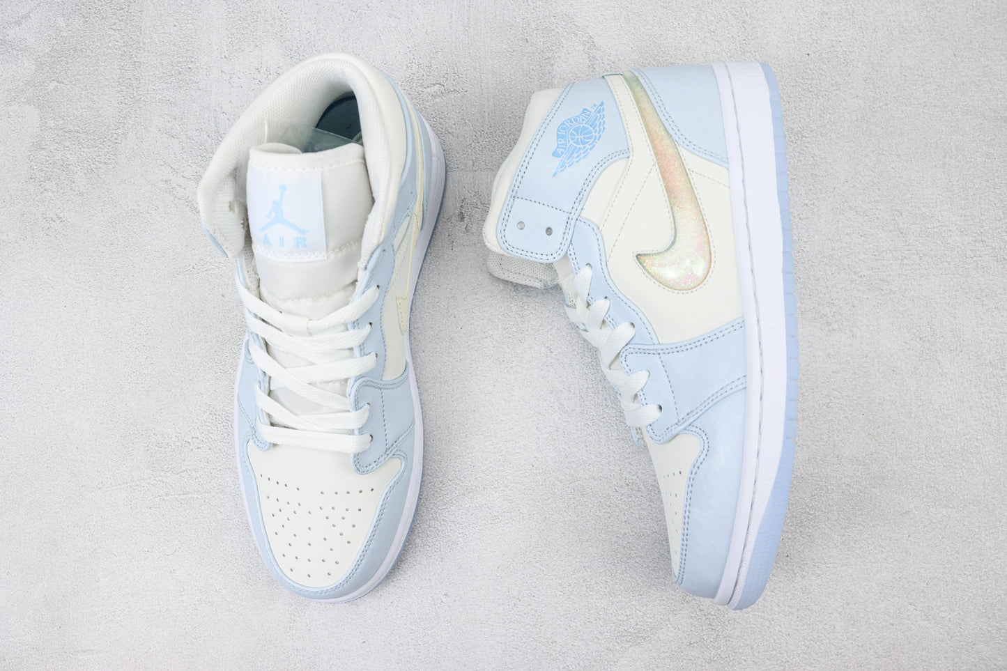 Air Jordan 1 Mid Glitter Swoosh