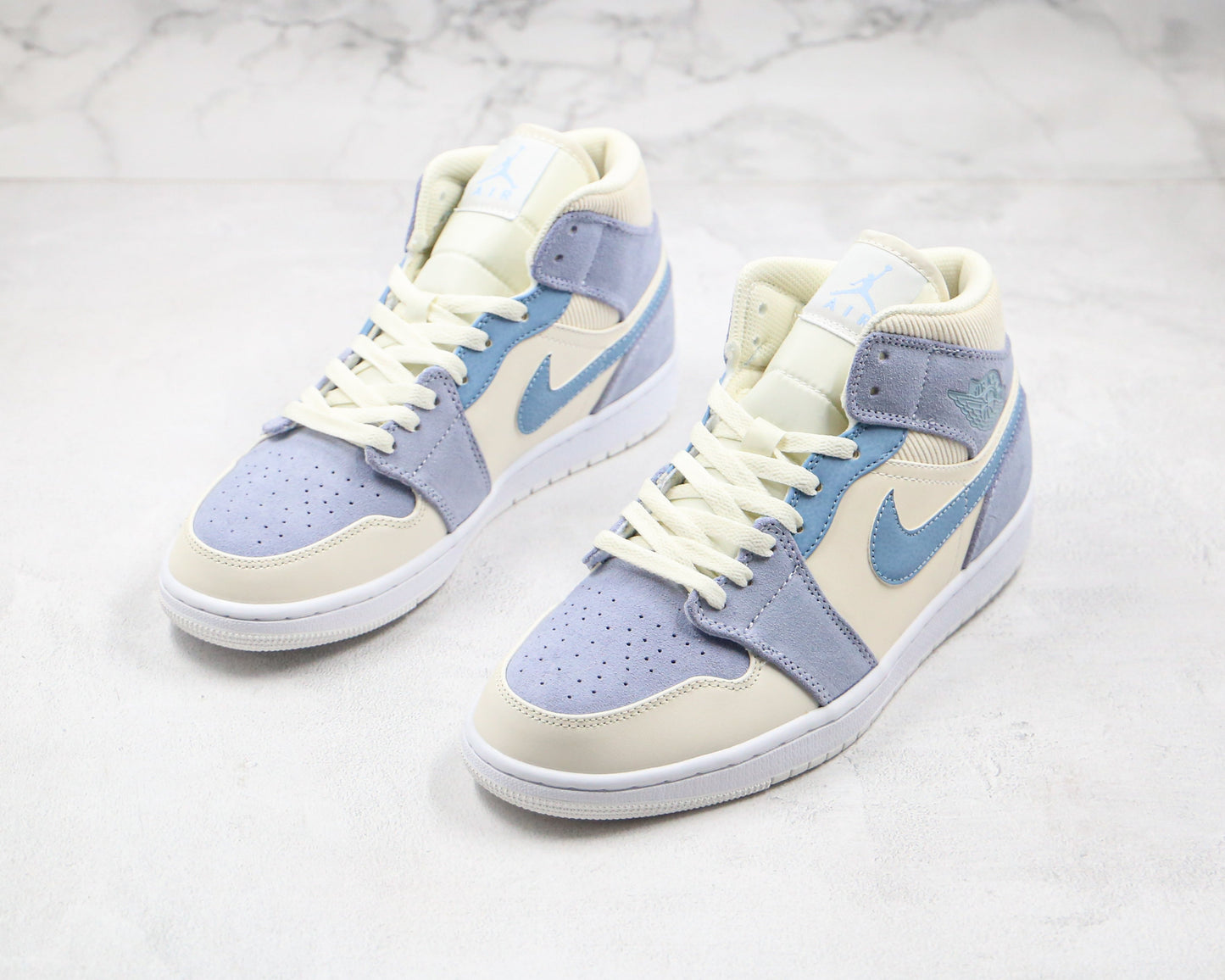Air Jordan 1 Mid Mixed Textures Blue