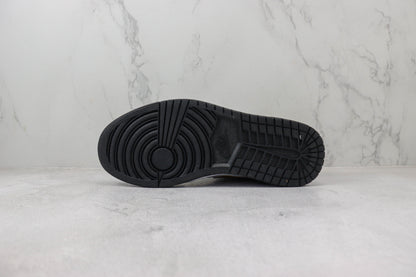 Air Jordan 1 Mid Patent Black Gold