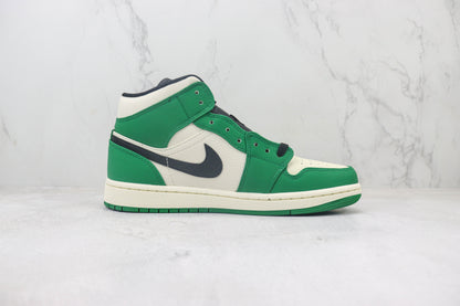 Air Jordan 1 Mid Pine Green