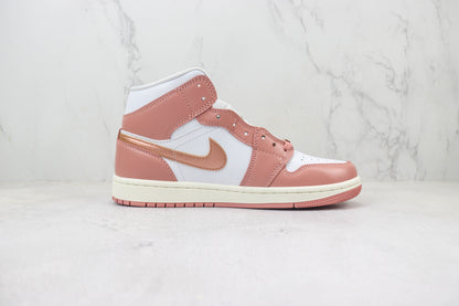 Air Jordan 1 Mid Red Stardust