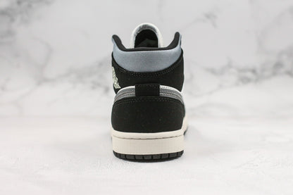 Air Jordan 1 Mid Satin Grey Toe