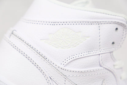 Air Jordan 1 Mid Triple White