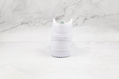 Air Jordan 1 Mid Triple White