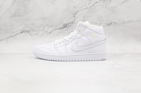 Air Jordan 1 Mid Triple White